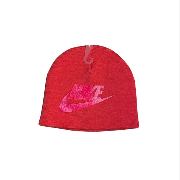 Nike Accessories - NWT Nike: One Size Pink Sparkle Logo Beanie